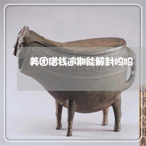 美团借钱逾期能解封吗吗 美团借钱逾期能解封吗吗
