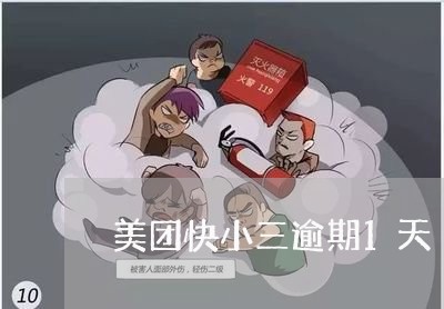 美团快小三逾期1天