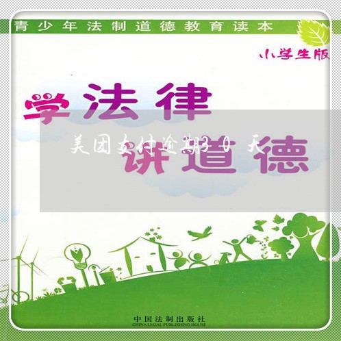美团支付逾期30天