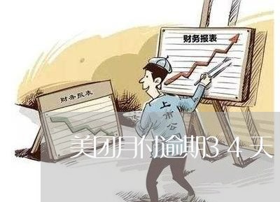 美团月付逾期34天