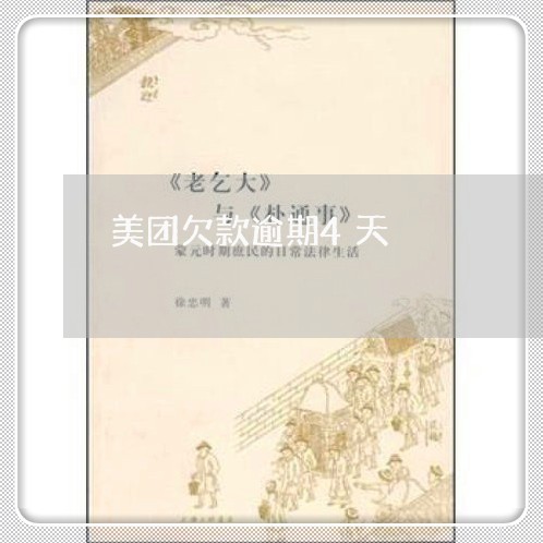 美团欠款逾期4天 美团欠款逾期4天