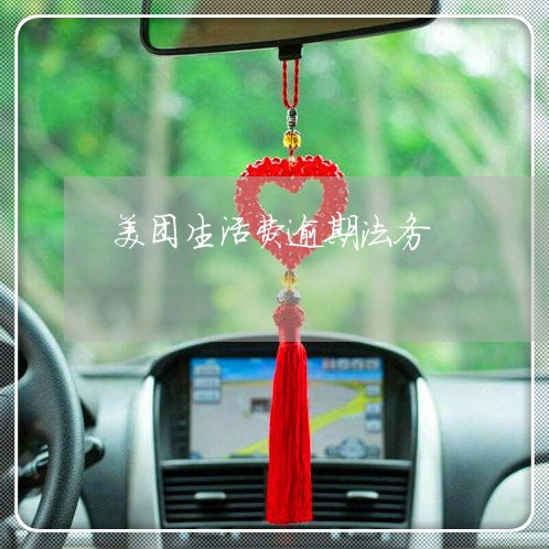 美团生活费逾期法务