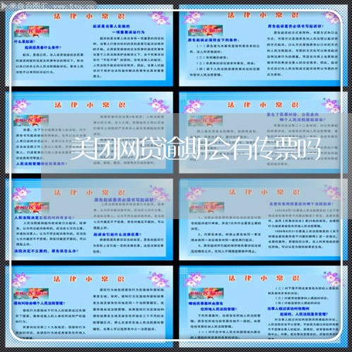 美团网贷逾期会有传票吗/2023061894947