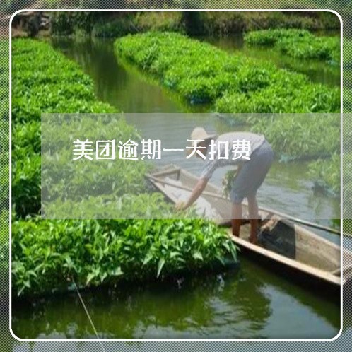 美团逾期一天扣费
