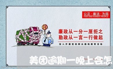 美团逾期一晚上会怎样/2023091695726