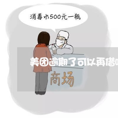 美团逾期了可以再借吗/2023031863816