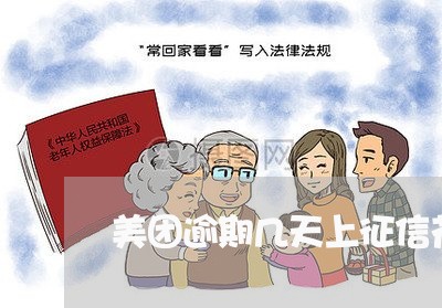 美团逾期几天上征信花意思