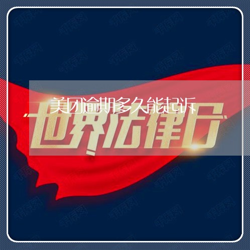 美团逾期多久能起诉 美团逾期多久能起诉