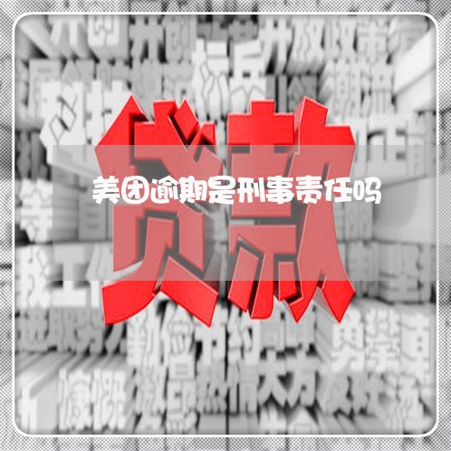 美团逾期是刑事责任吗/2023031860592