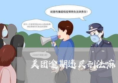 美团逾期违反刑法嘛/2023020557248