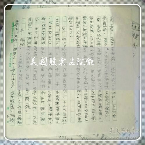 美国股票法院能