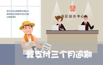翼支付三个月逾期