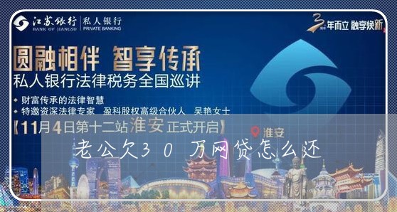 老公欠30万网贷怎么还/2023120717150