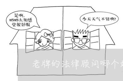 老牌的法律顾问哪个好/2023061839379