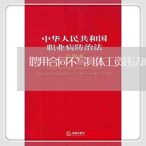 聘用合同不写具体工资违法吗/2023042263837 聘用合同不写具体工资违法吗/2023042263837