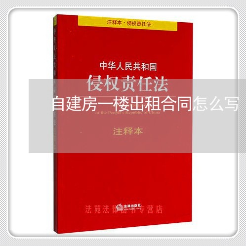 自建房一楼出租合同怎么写/2023060560380