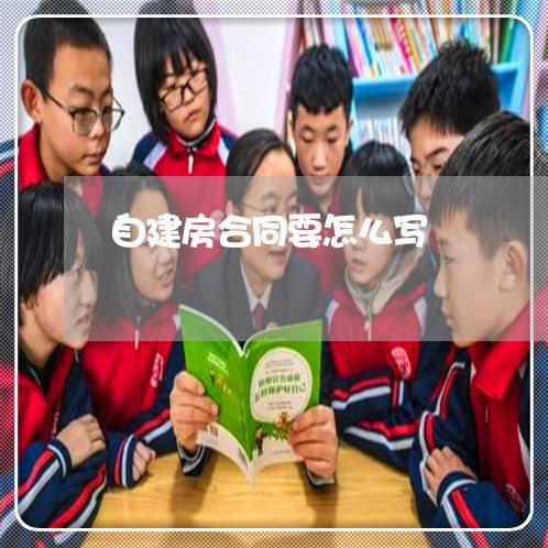 自建房合同要怎么写/2023040207948