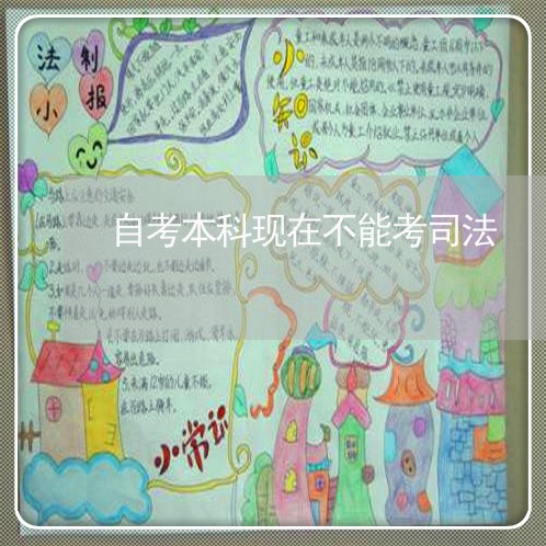 自考本科现在不能考司法 自考本科现在不能考司法