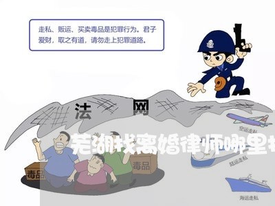 芜湖找离婚律师哪里找啊