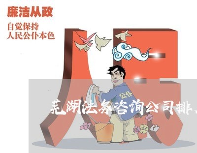 芜湖法务咨询公司排名榜