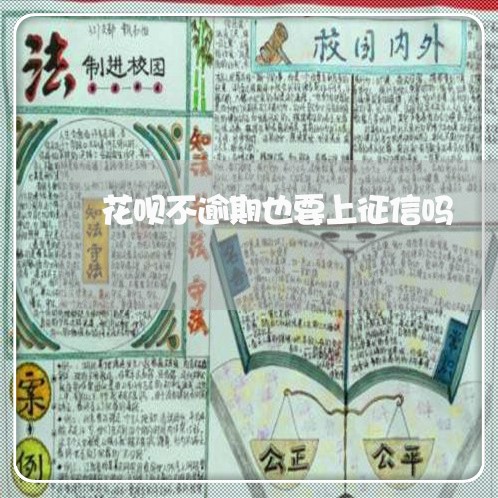 花呗不逾期也要上征信吗