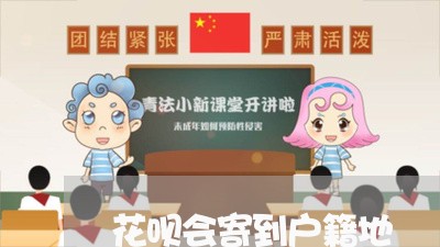 花呗会寄到户籍地/2023100806258