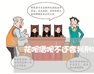 花呗借呗不还会判刑吗/2023093023793