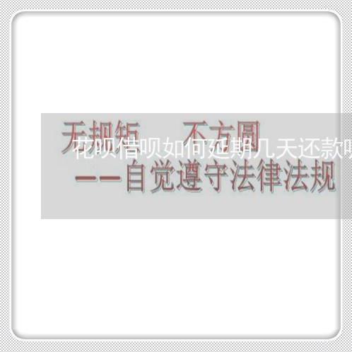 花呗借呗如何延期几天还款呢/2023030143825 花呗借呗如何延期几天还款呢/2023030143825