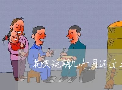 花呗延期几个月还过之后还能用吗/2023022794260