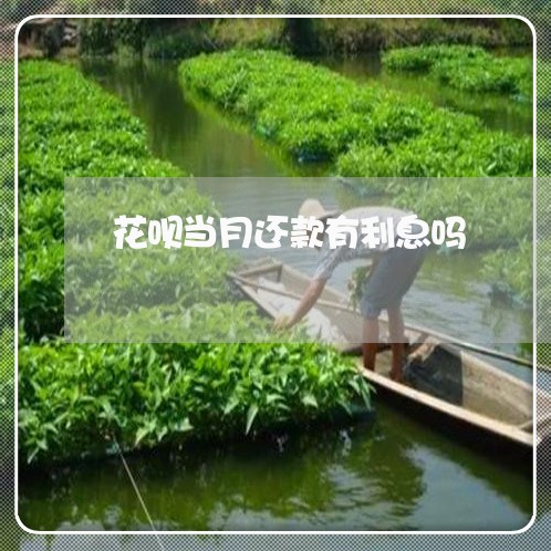 花呗当月还款有利息吗/2023020510148