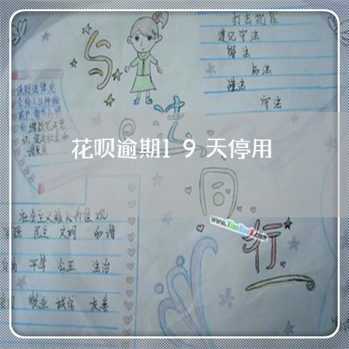 花呗逾期19天停用
