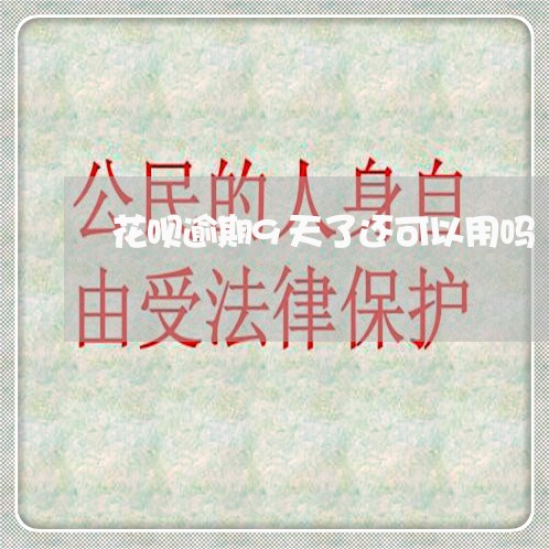花呗逾期9天了还可以用吗