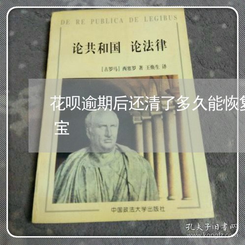 花呗逾期后还清了多久能恢复使用资格支付宝
