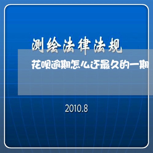 花呗逾期怎么还最久的一期/2023061020603