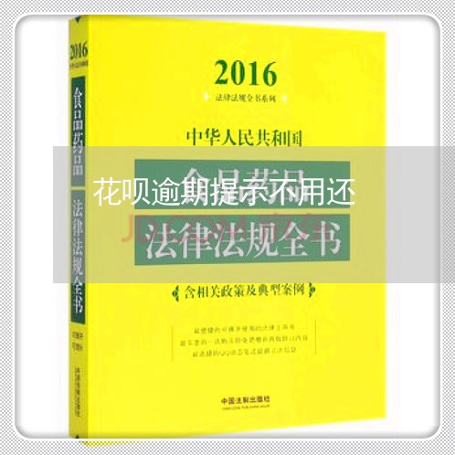 花呗逾期提示不用还/2023020590683