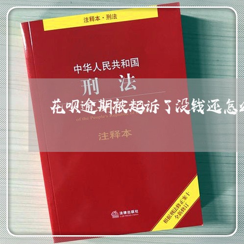 花呗逾期被起诉了没钱还怎么样