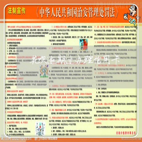 花呗逾期过办理信用卡