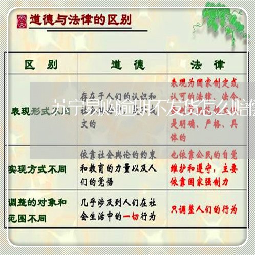 苏宁易购逾期不发货怎么赔偿