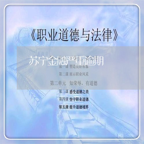 苏宁金融严重逾期 苏宁金融严重逾期