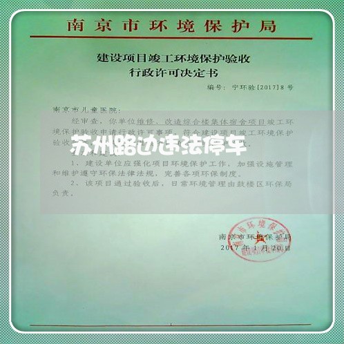 苏州路边违法停车 苏州路边违法停车