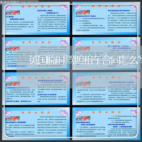 英国临时驾照租车合同怎么写/2023022830694 英国临时驾照租车合同怎么写/2023022830694