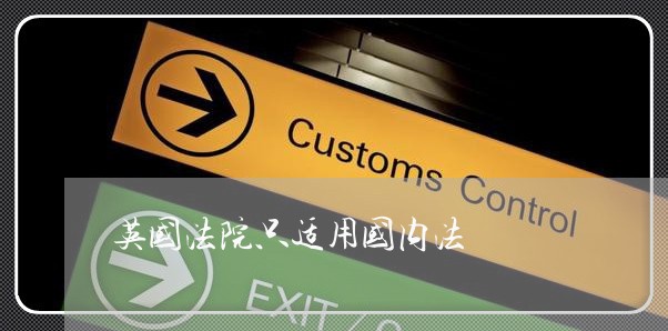 英国法院只适用国内法