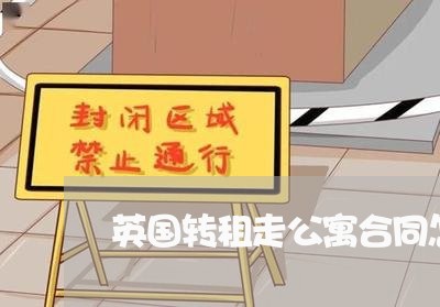 英国转租走公寓合同怎么写/2023041117269