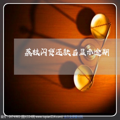 荔枝闪贷还款后显示逾期 荔枝闪贷还款后显示逾期