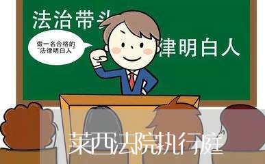 莱西法院执行庭