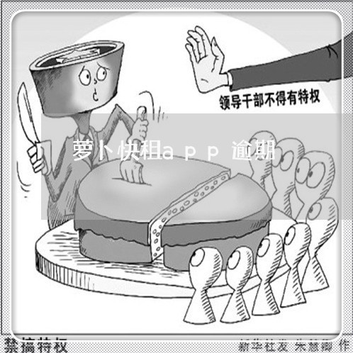 萝卜快租app逾期