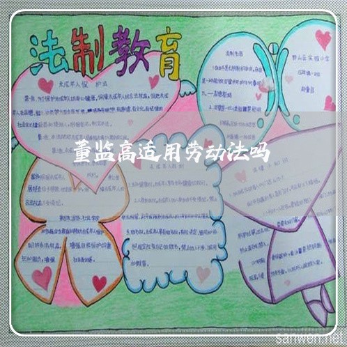 董监高适用劳动法吗