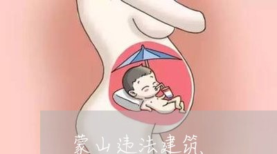 蒙山违法建筑 蒙山违法建筑