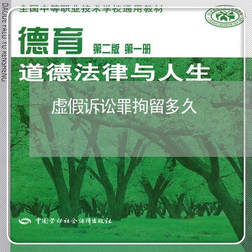 虚假诉讼罪拘留多久