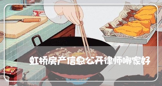 虹桥房产信息公开律师哪家好